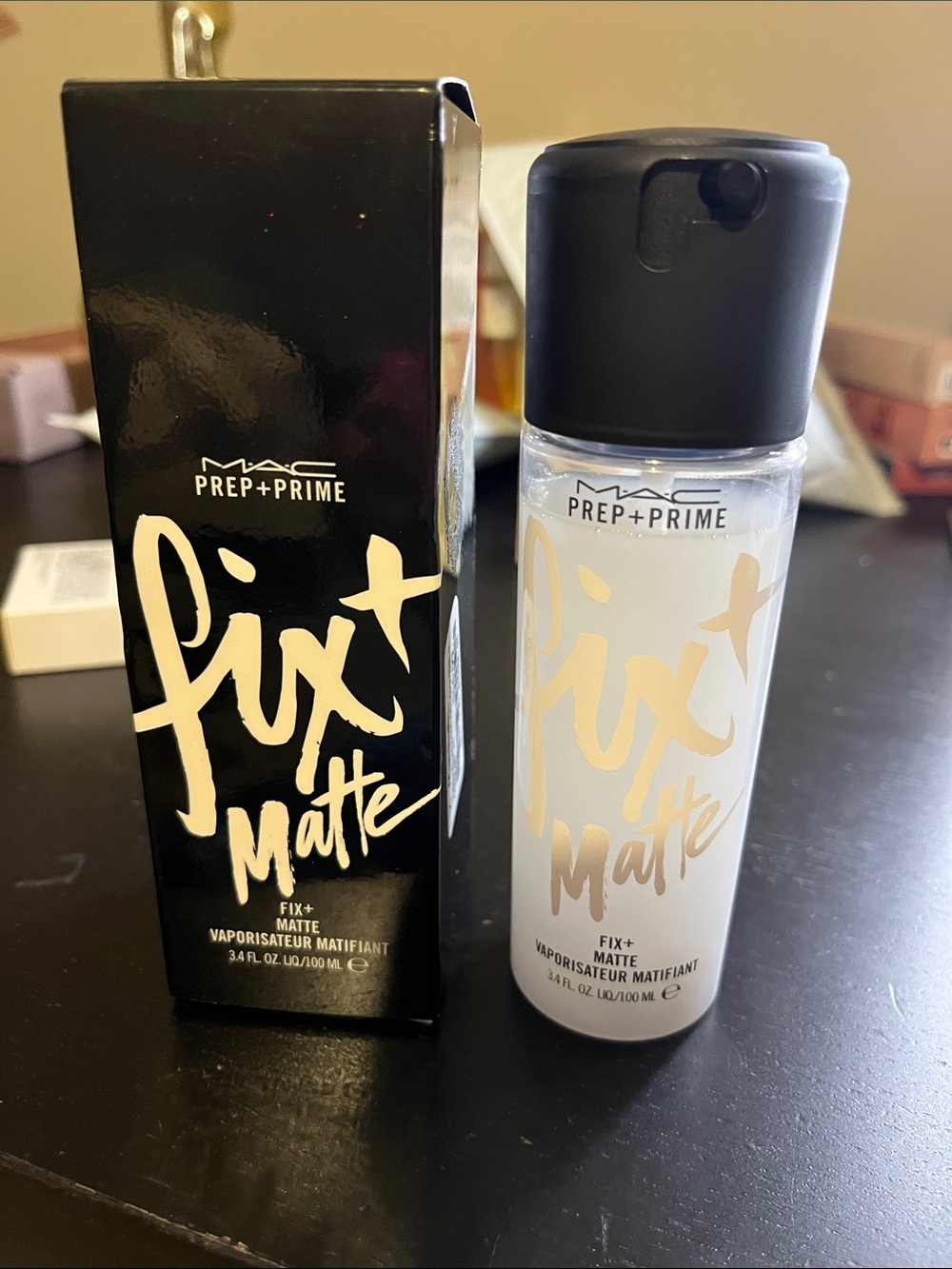 MAC Cosmetics Prep + Prime Fix+ Matte Setting Spray - Black & Clear